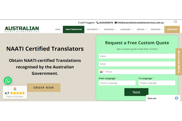 Australian Translation Services logo