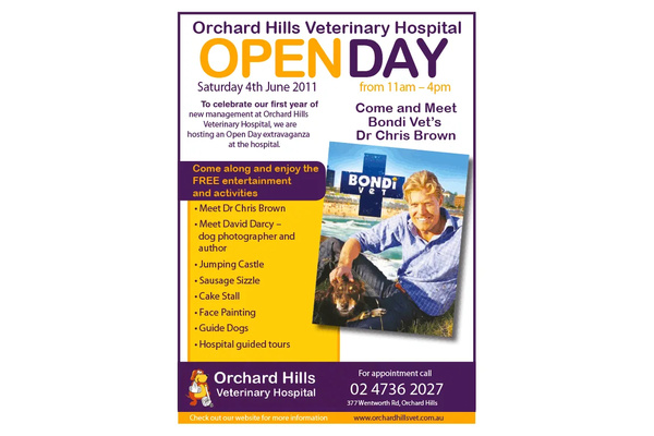 Orchard Hills Veterinary Hospital logo